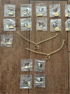 Exclusive Disney Cruise Line 2 X Charm Bracelets with 24 Charms by "DI" Diamonds